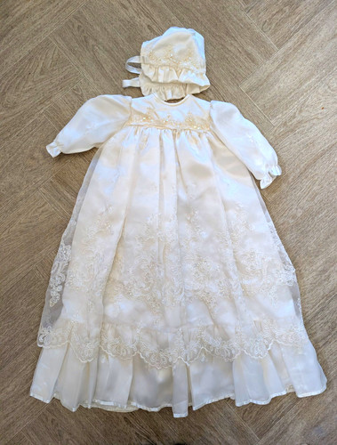 Christening vintage long dress - vintage,