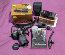 Nikon D7000 Digital SLR Camera 18-105 3.5/5.6 lens + SB600 Speed light Used VG 