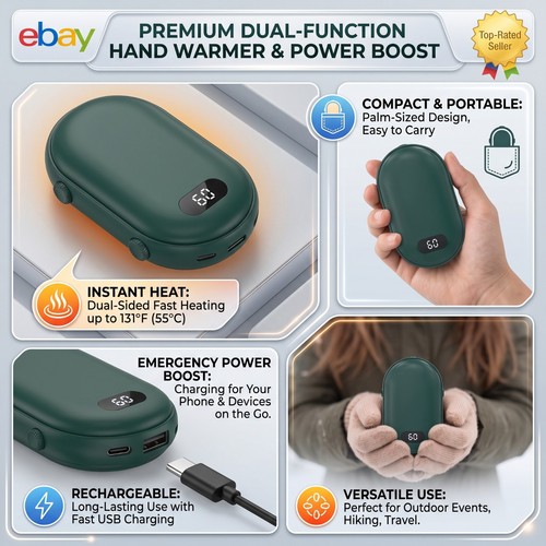 Rechargeable hand warmer - rechargeable,