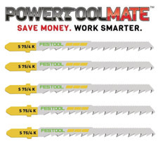 Festool 204265 Jigsaw Blades - Set Pack of 5 - Wood Curves S 75/4 K/5 75mm