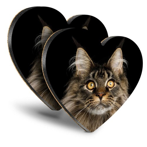 Heart mdf coasters large - heart,