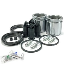 2X FRONT CALIPER REBUILD REPAIR KITS PISTON FITS: SKODA FABIA 2000- SCR0032FX2