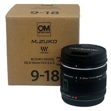 Olympus OM SYSTEM 9-18mm F4-5.6 II Black Camera Lens