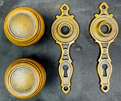 Art deco tudor brass yale - brass,