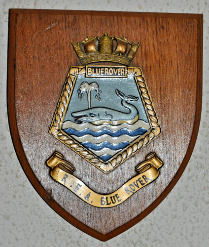 Rfa blue rover shield plaque - blue,
