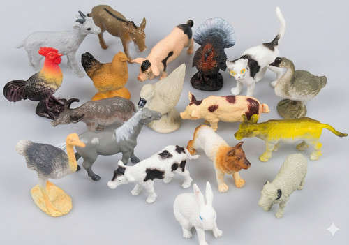Small toy farm animal - 8,