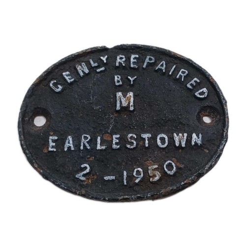 Railwayana earlstown 1950 - railwayana,