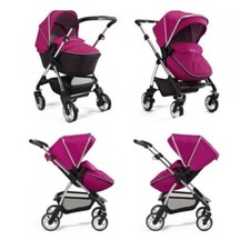 Silver Cross  Wayfarer Pushchair & Carrycot - Raspberry