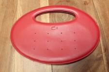 Lacoste red Vegan leather handbag