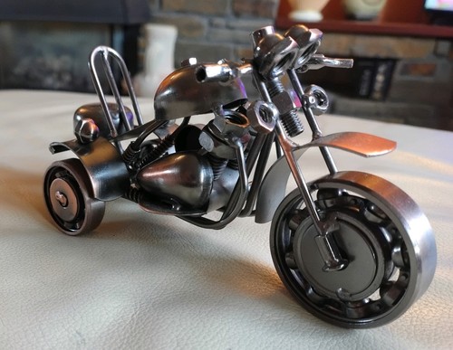 Scrap metal art nuts and - metal,