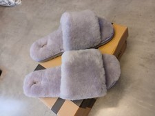 Aus Wooli Australia Womens Sheepskin Fluff Slide Slippers