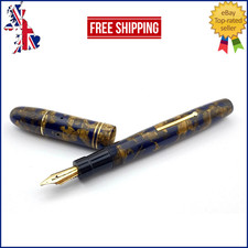 VINTAGE INGERSOLL NO 30S FOUNTAIN PEN IN TURQUOISE 14K GOLD BROAD NIB ENGLAND