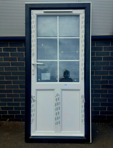 New white upvc - with, black