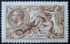 GV 2/6 seal brown De-la-rue