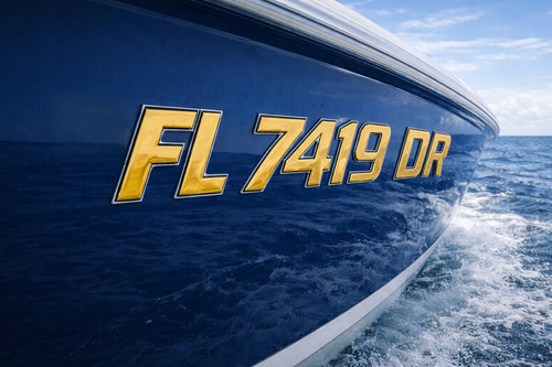 Gold raised boat - gold, 3d
