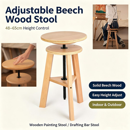 Adjustable height beech wood - height,