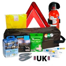 European Motoring Travel Kit With French Breathalyser & UK Adhesive Sticker