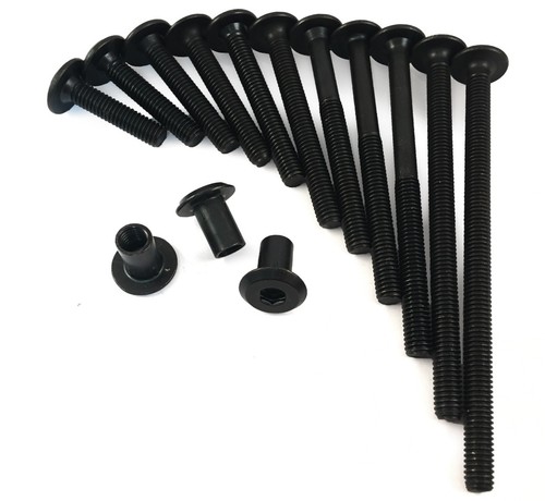 Black furniture connector - black,