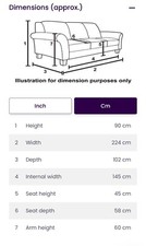 three seater leather sofa