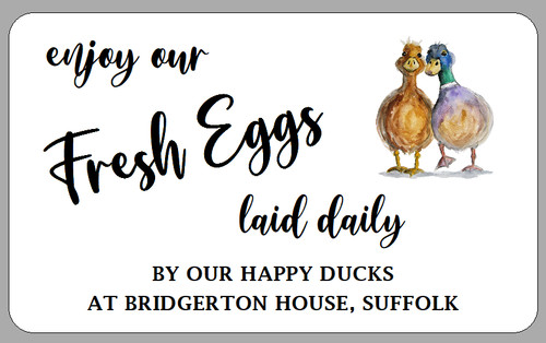 Personalised duck egg box - egg,