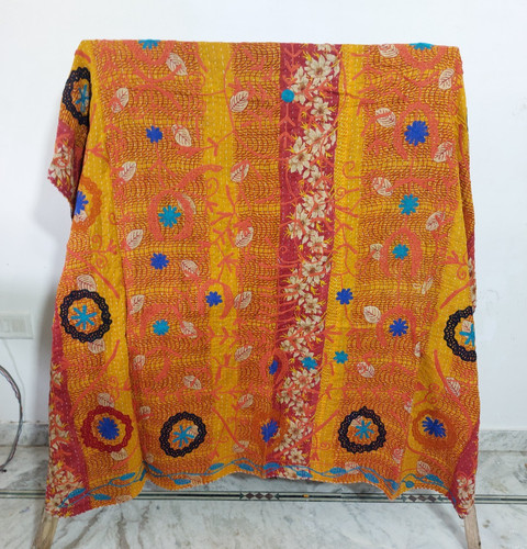 Bohemian kantha yellow - bohemian, suzani