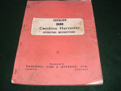 Vintage farming machine manual - farming,