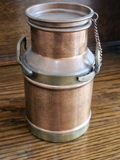 Vintage 6" High Copper Brass Milk Kit Churn Can Pot A Lait Jean-paul Thevenot 