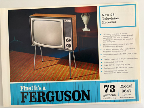 Ferguson 3647 television - ferguson,