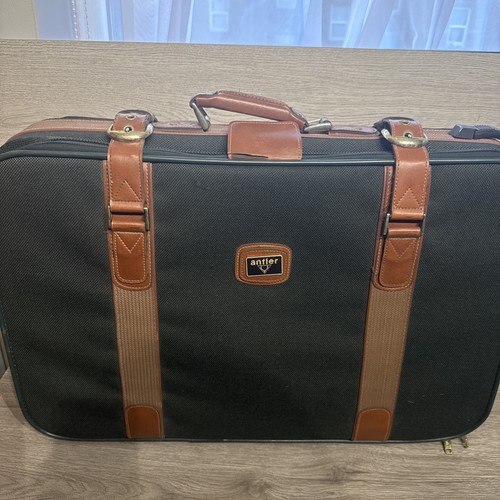 Vintage antler large suitcase - antler,