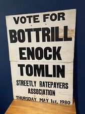 Vintage Large  Election Poster