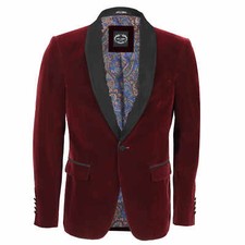 Mens Velvet Tuxedo Suit Jacket