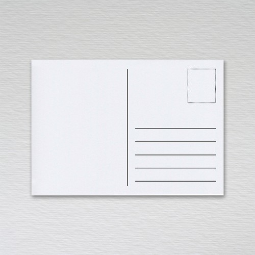 White blank postcards - , a6
