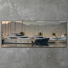 Yachts and Boats on Sea Canvas