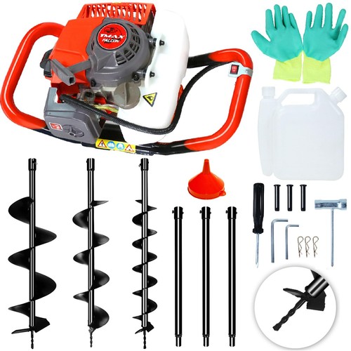 62cc 1kw gas post hole - 62cc, auger