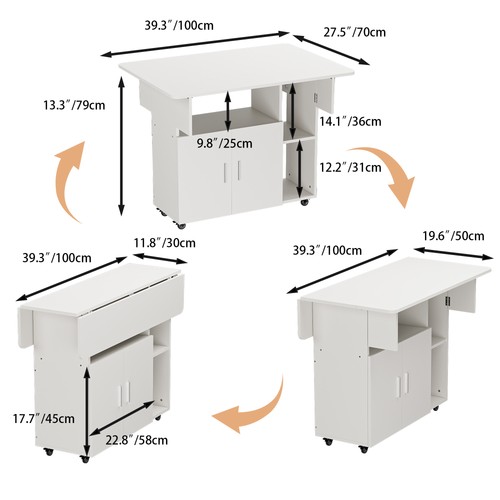 Mobile drop leaf - mobile, table