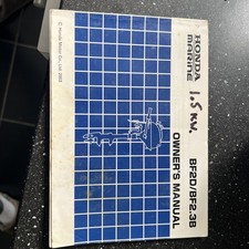 2003 Honda Outboard 4-Stroke BF2D and BF2.3B Owners Manual