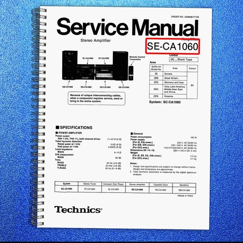 Technics ca1060 stereo - se-ca1060,