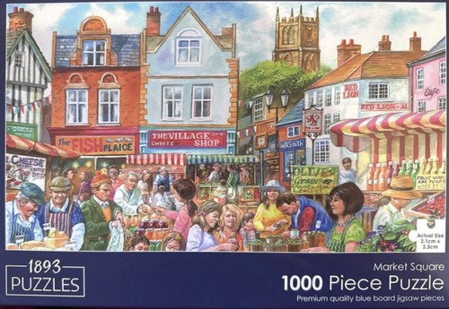 Market square 1000 piece - market,