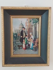 Vernon Ward Framed Print Cries Of London Goldtone Deep Box 13" x 10.5"