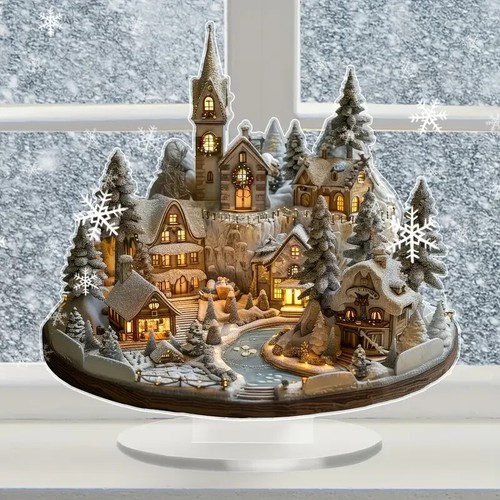 Christmas house tabletop - christmas,