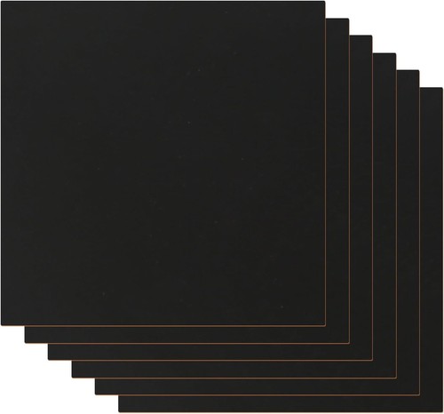 6pcs black mdf wood sheets - 6pcs,