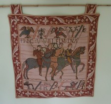 Vintage Bayeux Tapestry Norman Horseman wallhanging