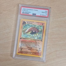 Pokemon - 1st Edition Fossil Kabuto #50 - PSA 10 - MINT - UK SELLER - WOTC 