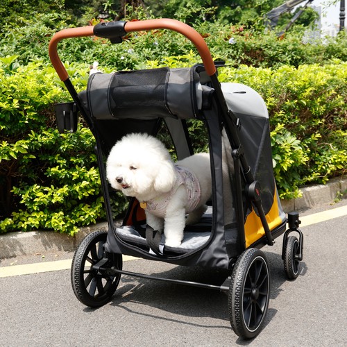 Xxl dog stroller foldable pet - dog,