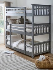 Novara Triple Bunk Bed Grey 3