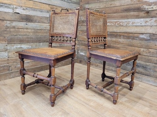 Pair victorian oak dining - victorian,