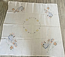 VINTAGE SQUARE WHITE LINEN