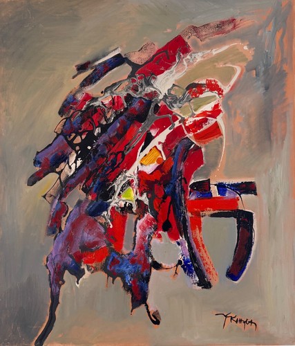 Original abstract oil painting - original,