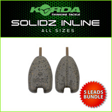 KORDA SOLIDZ INLINE LEADS (x5) - ALL SIZES | NEW - CARP FISHING WEIGHTS