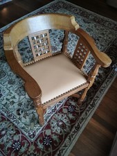 Robert Thompson Mouseman Oak Monks Chair c1980s
